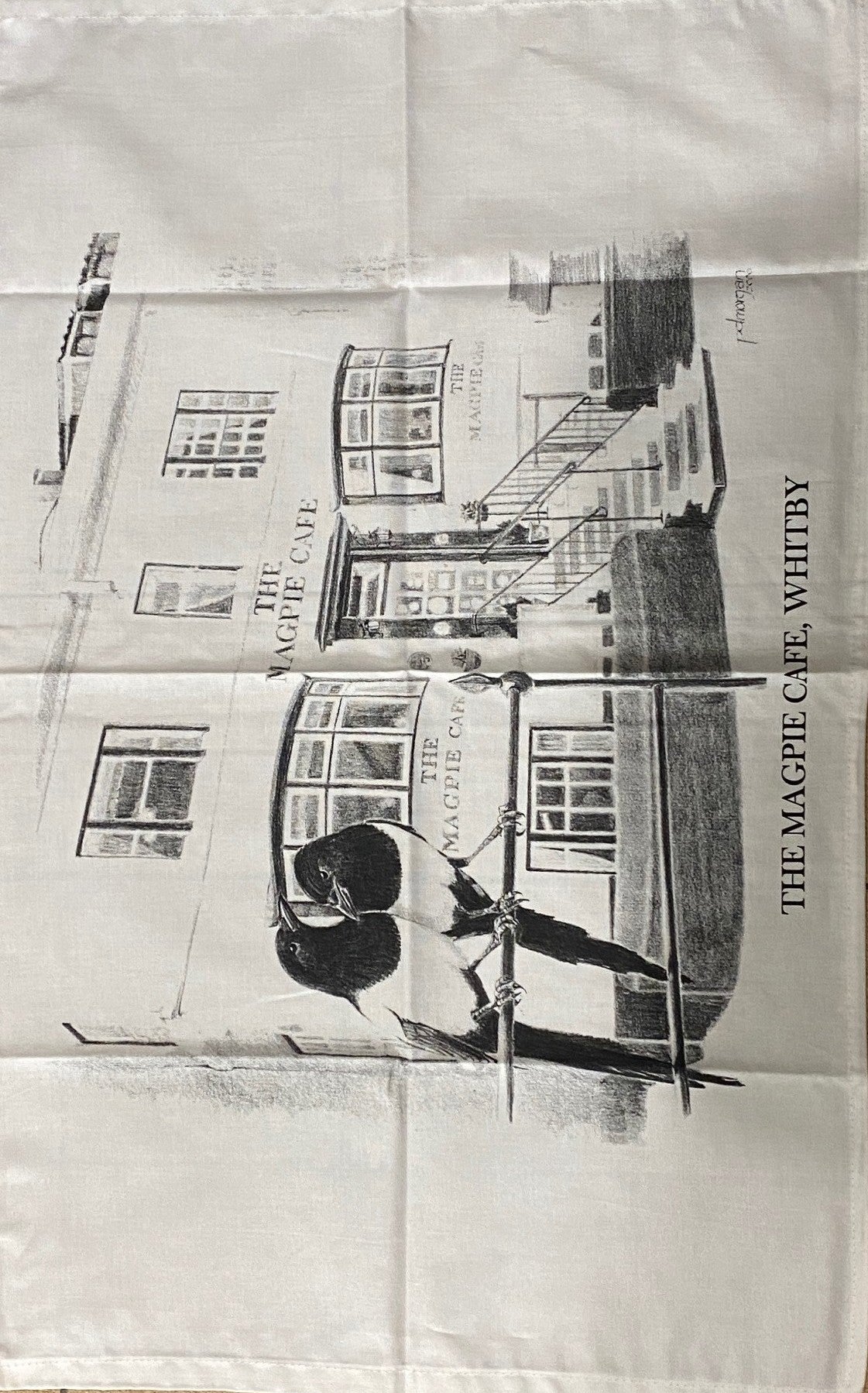 Magpie Café Tea Towel